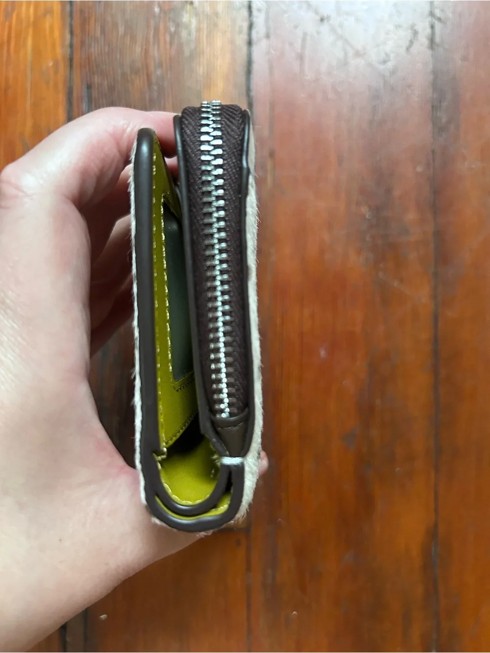 kate spade Haircalf Small L-zip Wallet